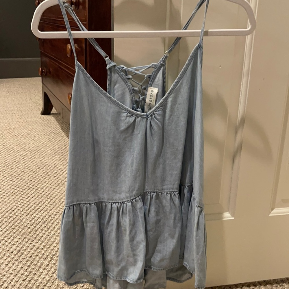 noodle strap flowy top